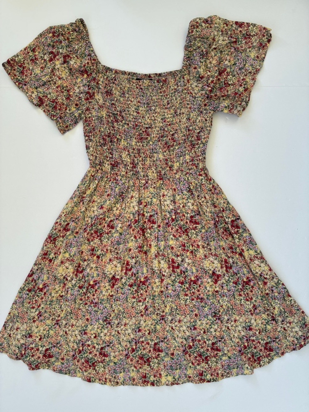 Angie Dress with Floral Print Small